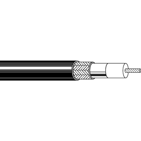 Belden RG58 20 STR TNC FPE DUOBOND+, 55% TNC BRD SHD PVC JKT CM, 1000FT 9311 0101000 - main